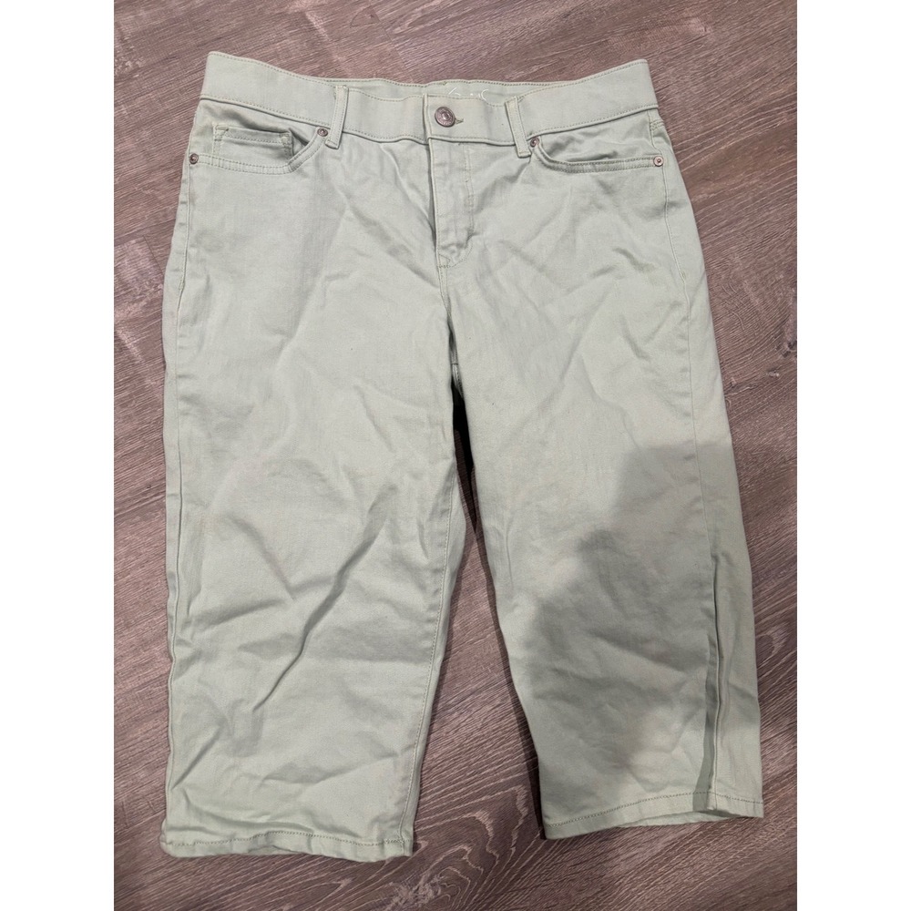 Gloria Vanderbilt Capri Pants All Around Slimming Green‎ Size 10